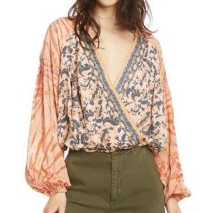 Free People Cruisin Together Printed Blouse